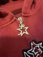 Synical Arched Zip-up Maroon Red